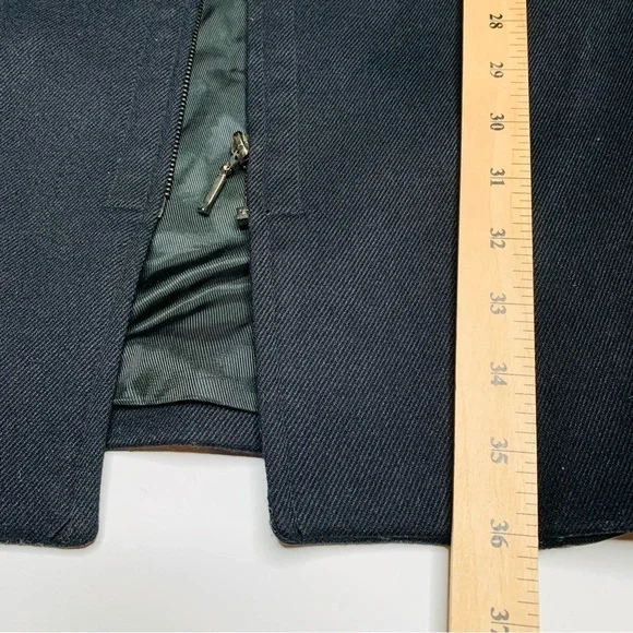 Zara longline high neck zip-up coat medium - Picture 6 of 7